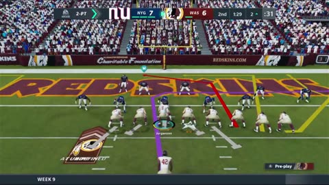 1964 WASHINGTON VS Madden 21 I Franchise WEEK 9 VS NEW YORK GIANTS