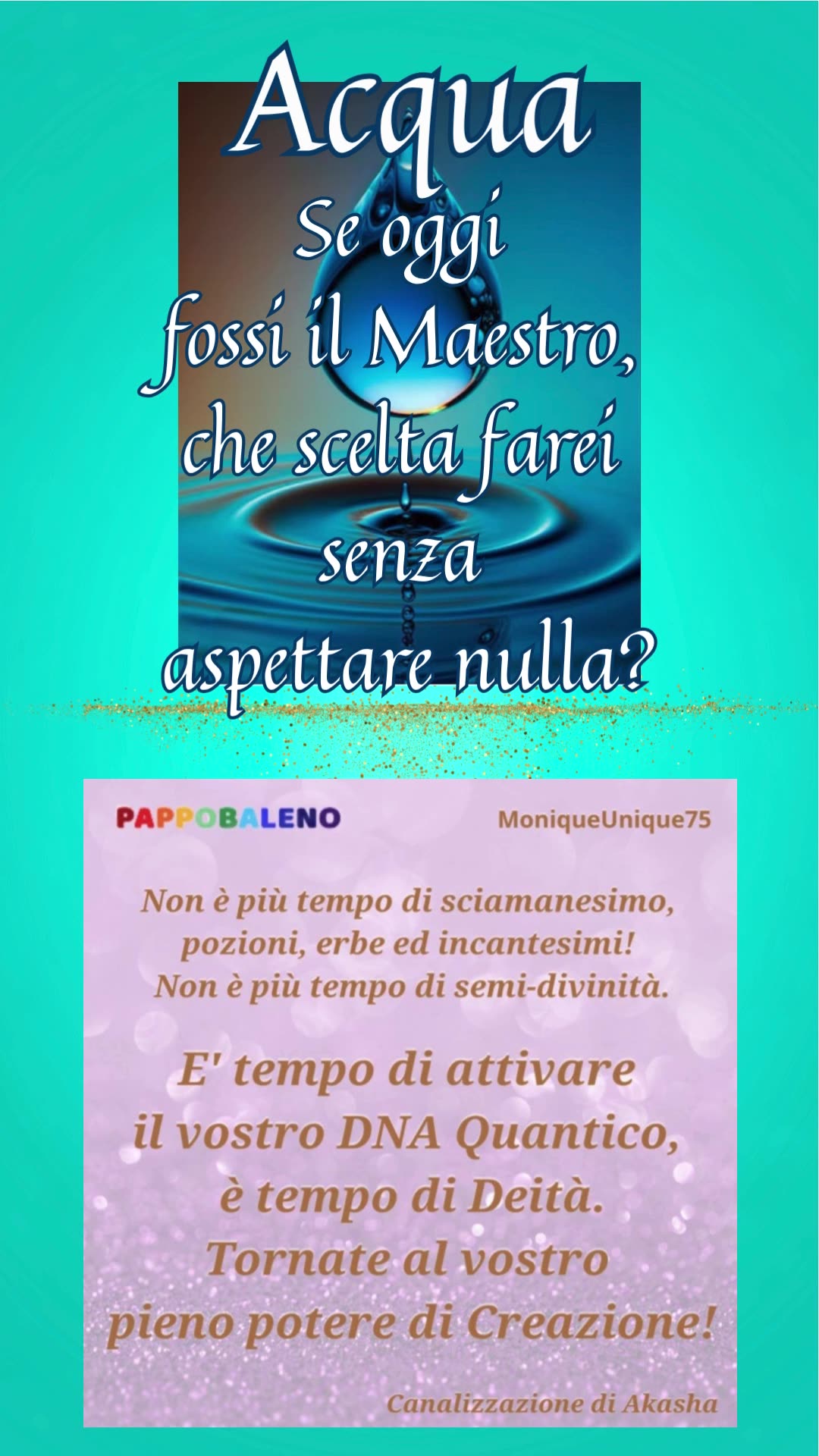 Se oggi fossi il Maestro