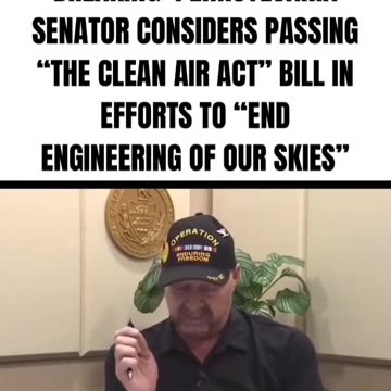 PA Senator Wants To Outlaw The Engineering Of Our Skies