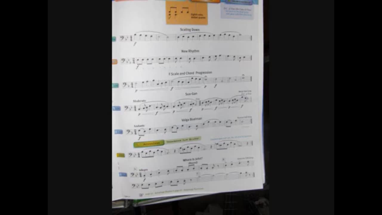 Trombone Method Page 25 of The Yamaha Advantage Book 1