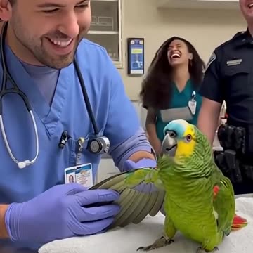 This Parrot Just Realized He Can’t Fly So He Walks Like a Boss 🦜💀 #papagoiecho #parrot #funny #birds