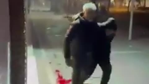 Footage from the recent protests in Tehran showing multiple injured people blood on the ground