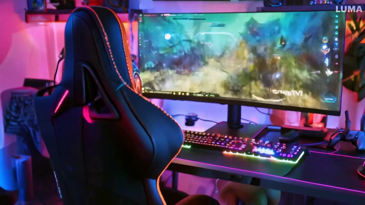 How beautiful my gaming setup is!! 🥶🥶