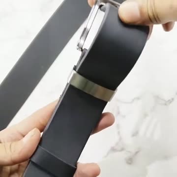 Stylish Full Grain Genuine Men's Leather Belt Without Coating - Durable and Elegant