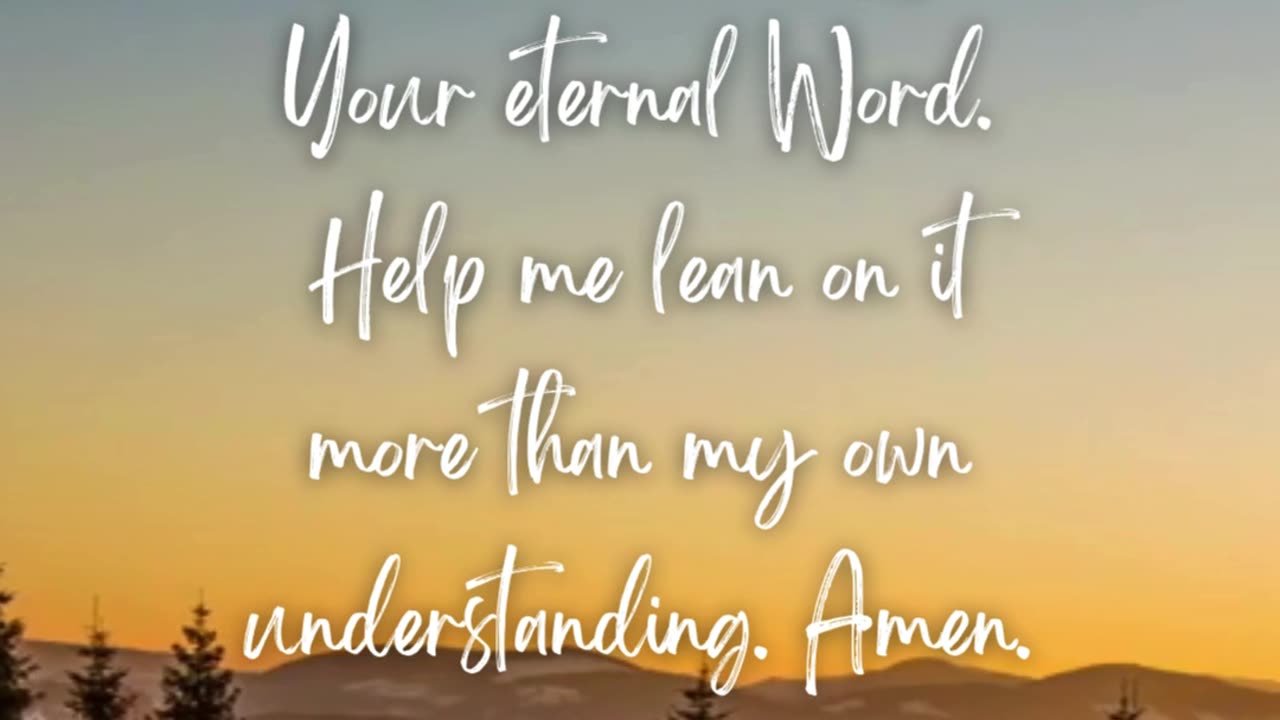 If you need solid ground, start with His promises.