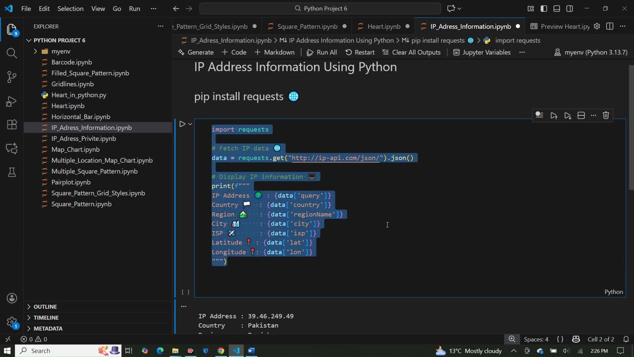 Get Your IP Address and Location Using Python | Requests API Tutorial