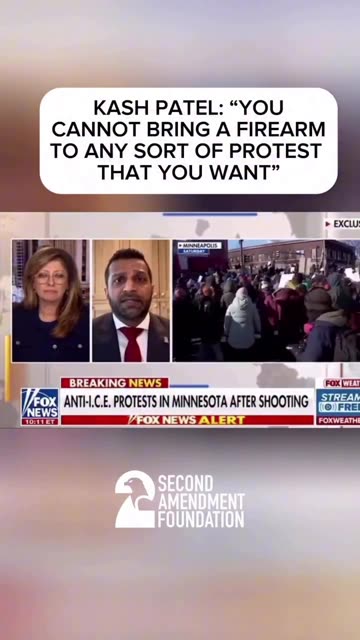 FBI Director Ka-Ching Patel Claims It's Unlawful To Bring Guns To Protests - Founders Would Disagree