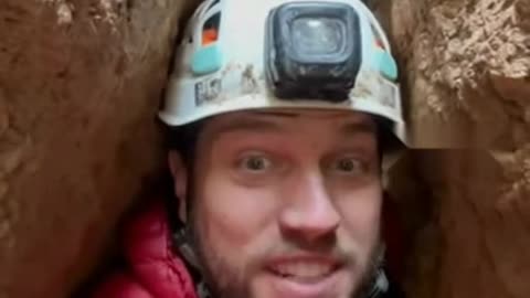 Funniest Cave explorer regrating what he has done