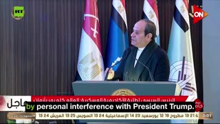 Egyptian President El-Sisi Says War in Gaza was 'Impossible to End' without Trump