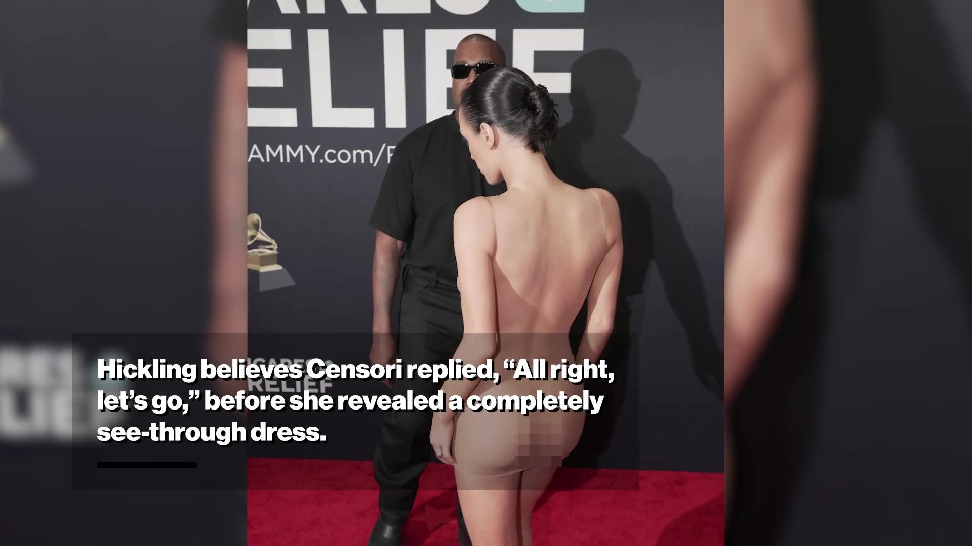 Here's what Kanye West said to wife Bianca Censori during nude Grammys 2025 red carpet appearance