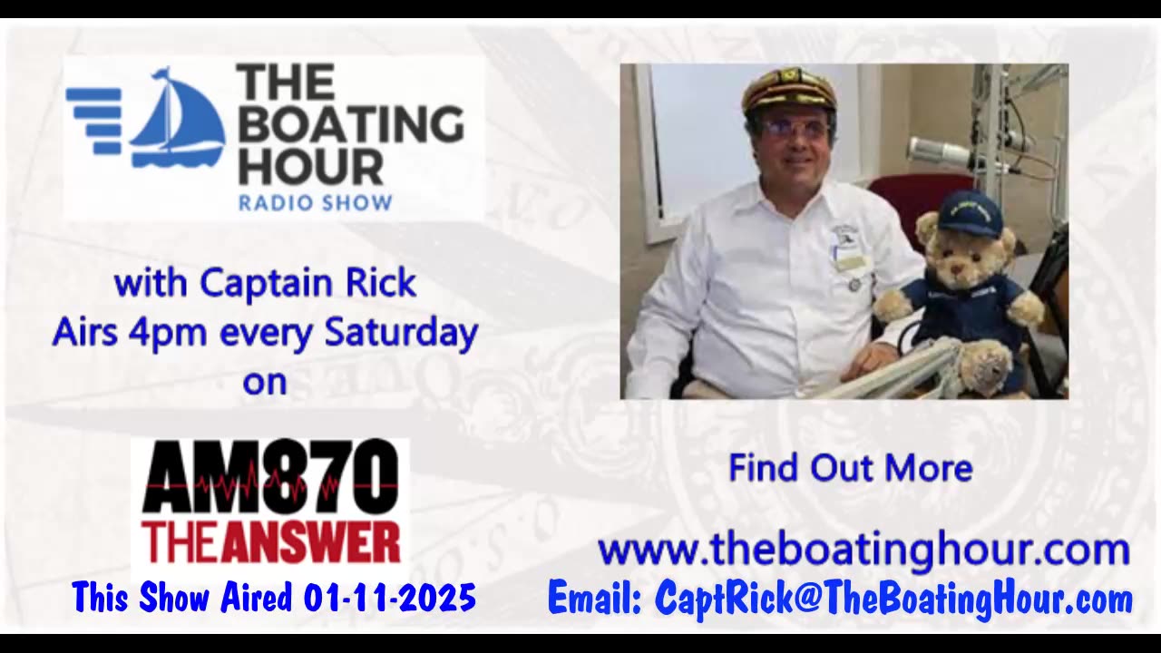 The Boating Hour Radio Show with Captain Rick 01-11-2025