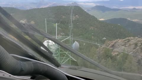 Cockpit View of Tearing Down a Comm Tower With a Blackhawk Helicopter. Part 1