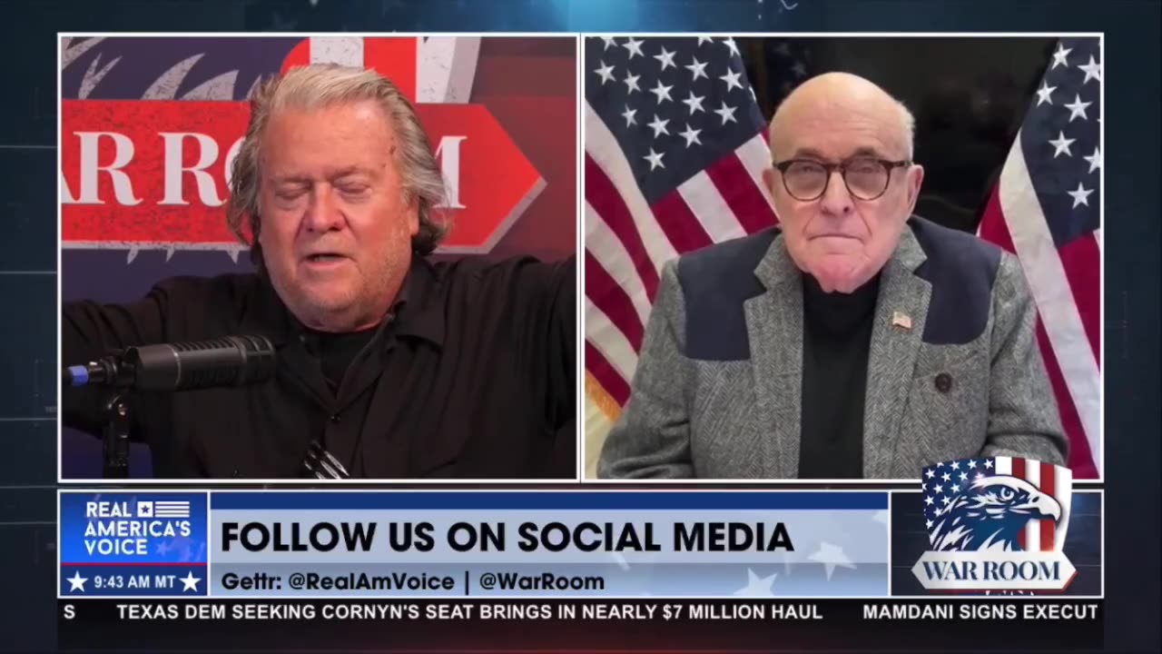 'Were you invited?' Bannon whines after Rudy Giuliani snubbed from Mamdani swearing-in