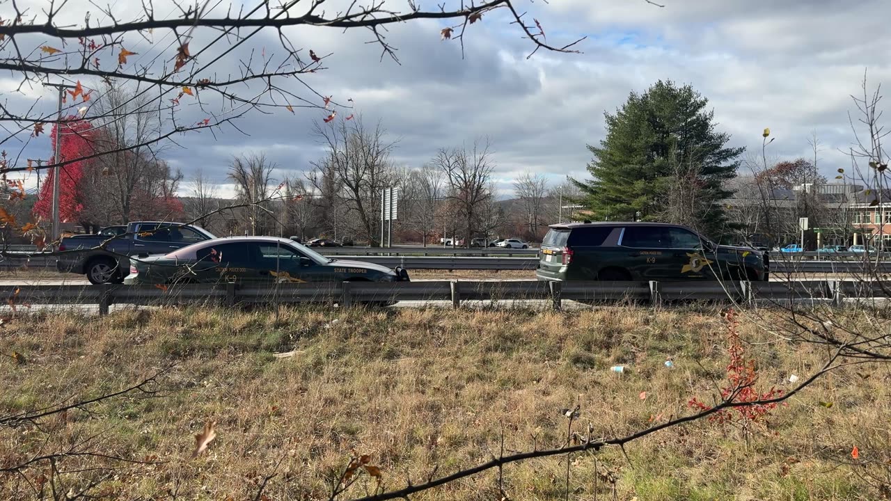 State Troopers Search For Evidence On Interstate 93 In Concord