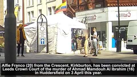 CCTV shows moments before Huddersfield man fatally stabs refugee