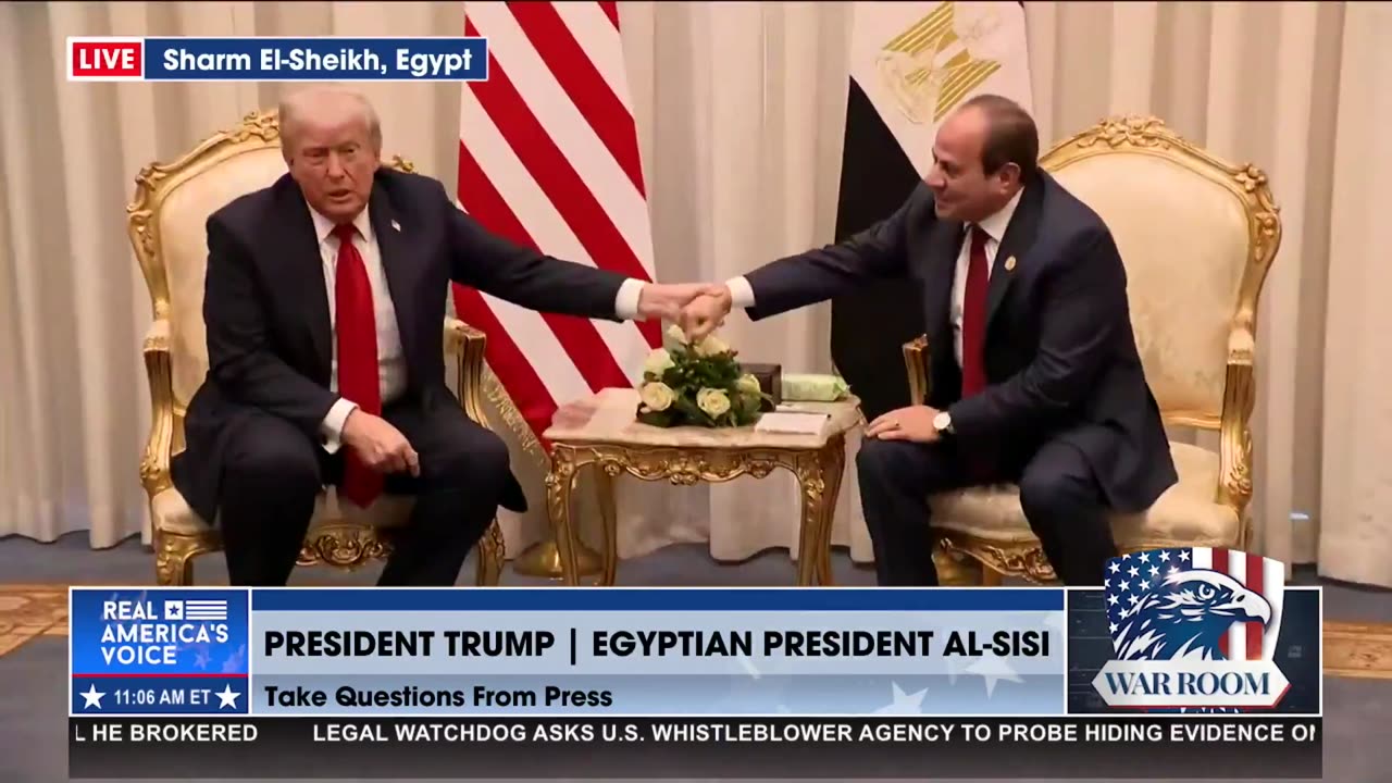 POTUS IS "THE ONLY ONE WHO WAS ABLE TO BRING ABOUT PEACE"