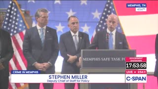 STEPHEN MILLER IN MEMPHIS FOR THE FEDERAL SURGE: "This is MEMPHIS.
