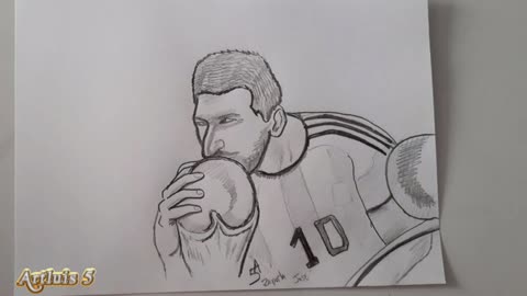 How to draw Lionel Messi
