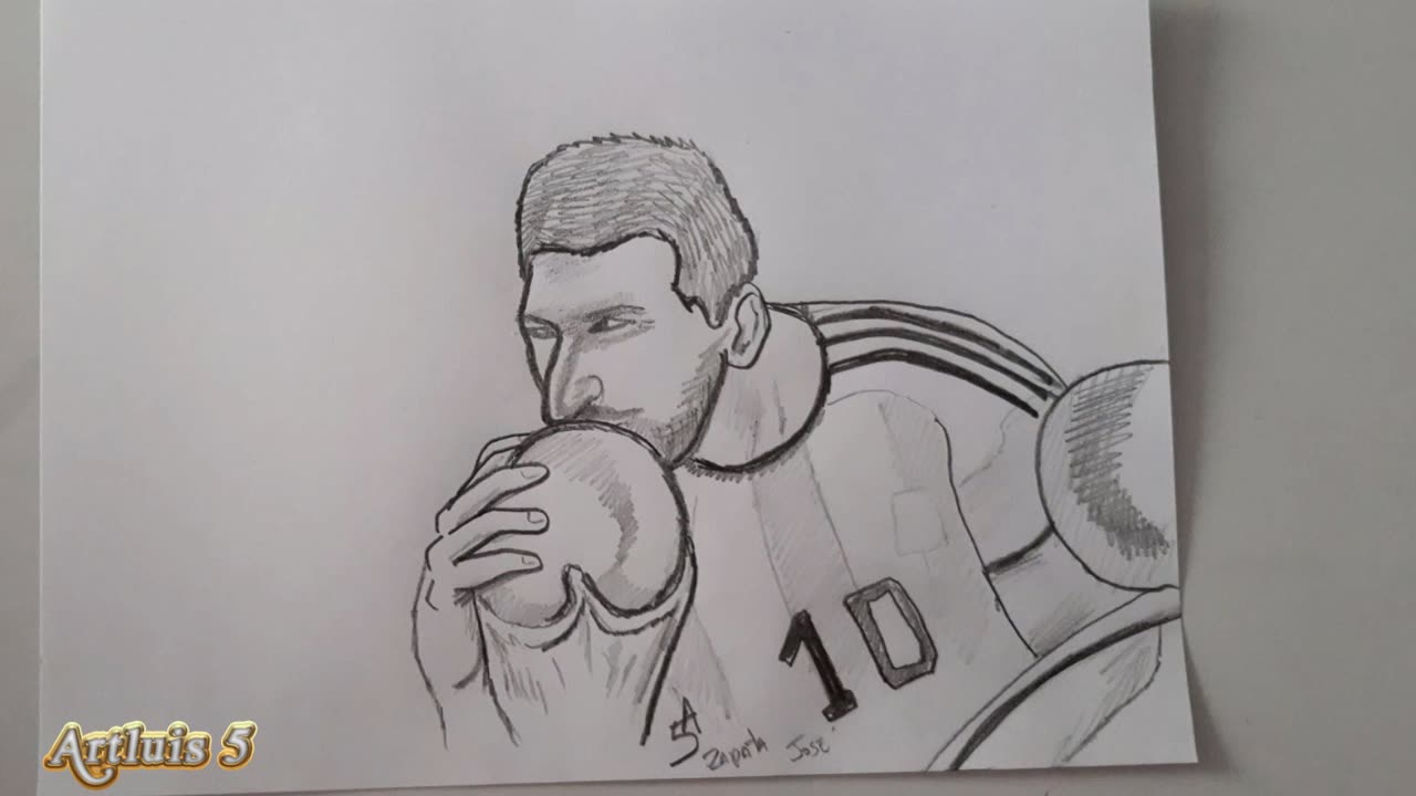 How to draw Lionel Messi