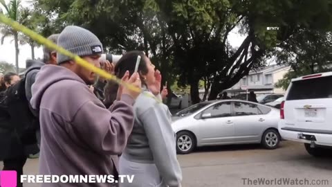 CHAOTIC scenes after Shooting CBP During Border Patrol Operation in Compton near LA