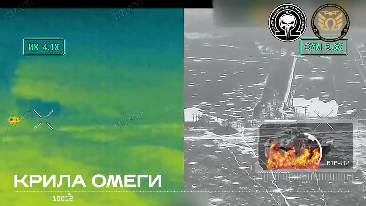 💥🔥 Destruction of 2 Russian BTR-82's with crews by National Guard "Kryla