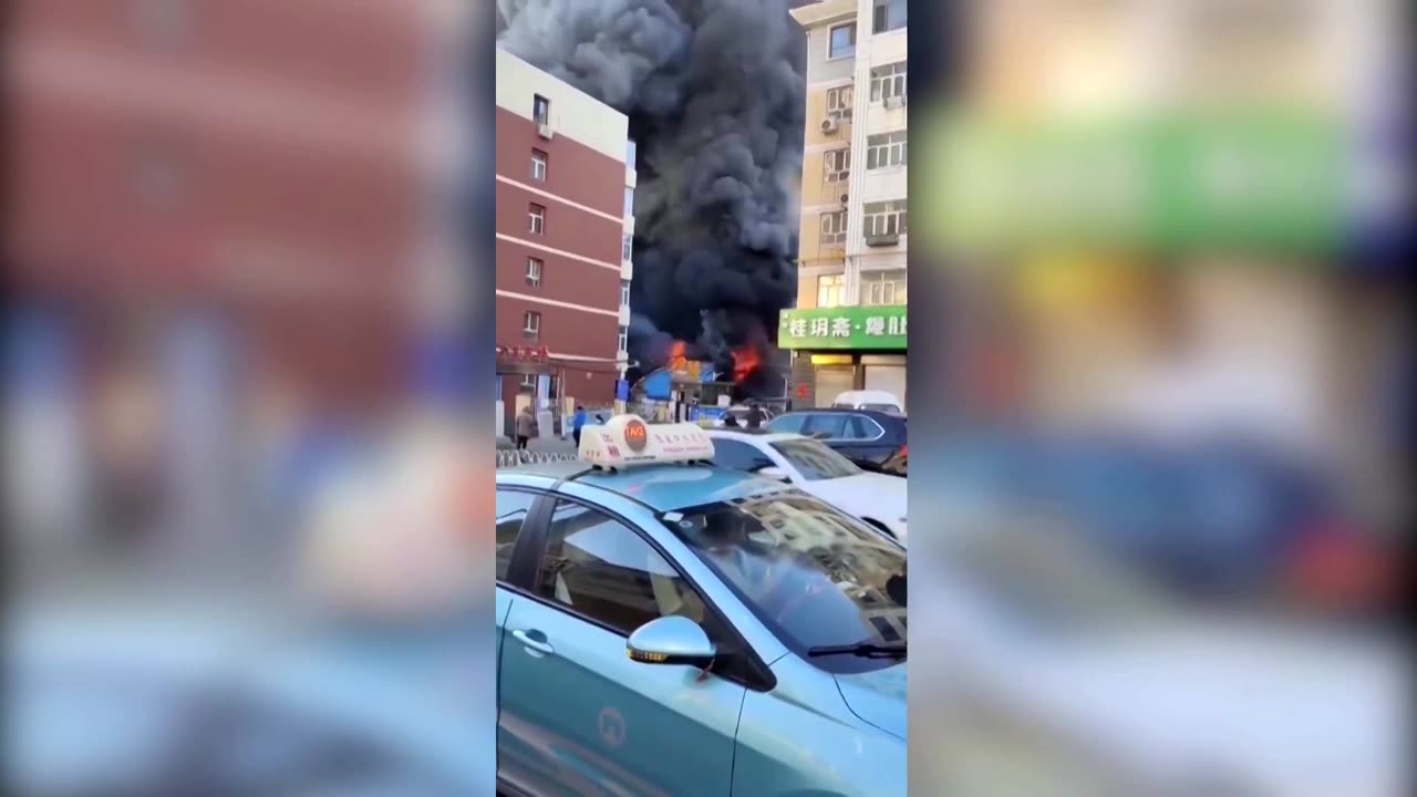 Deadly blaze tears through vegetable market in China's Hebei