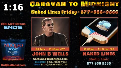 Naked Lines Friday - John B Wells LIVE