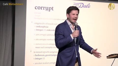 Gideon van Meijeren - Cafe Weltschmertz - Lezing over Corruptie