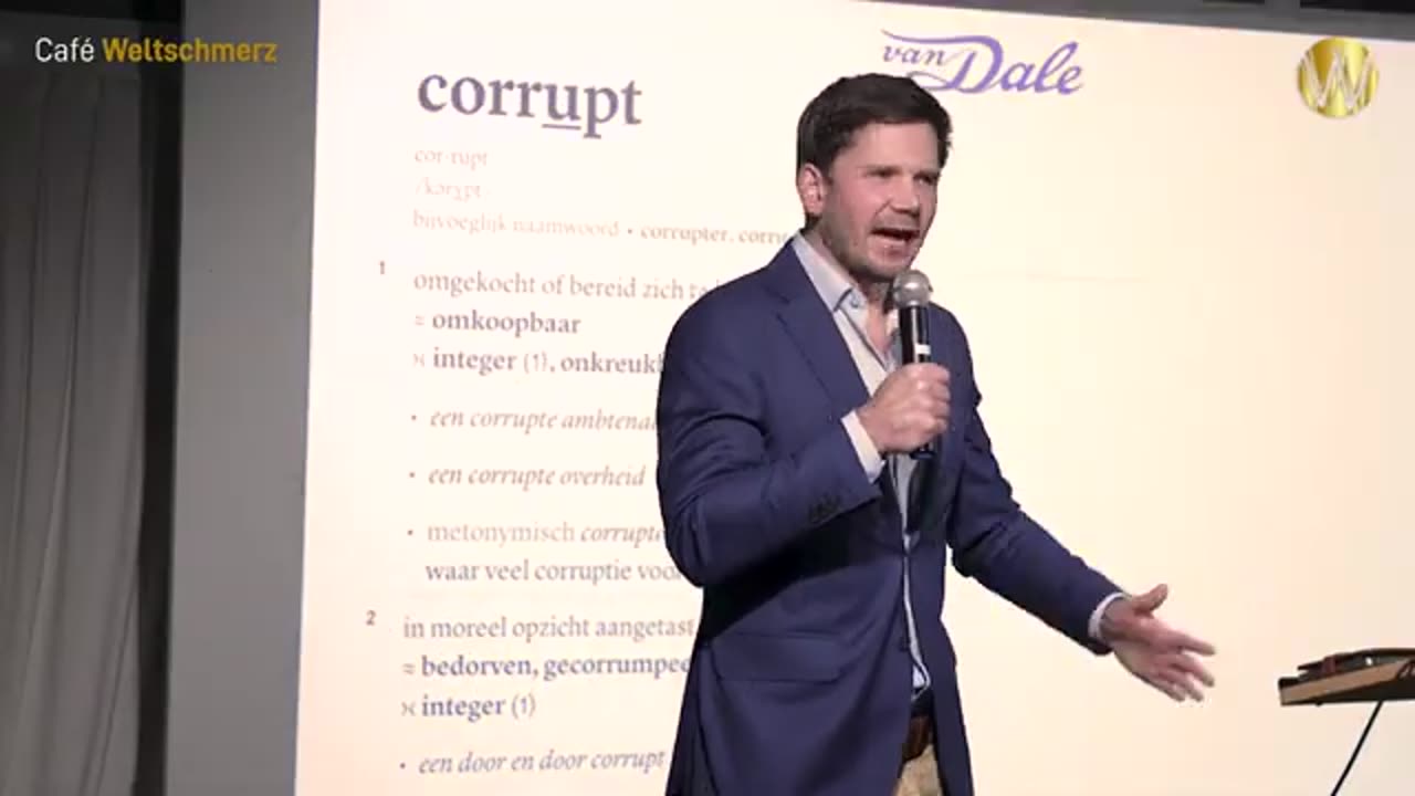 Gideon van Meijeren - Cafe Weltschmertz - Lezing over Corruptie