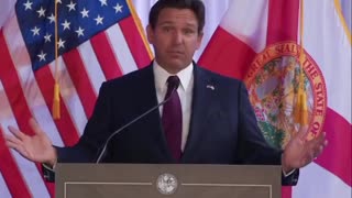 Ron DeSantis is asked if he supports Byron Donald’s running for Florida Governor in 2026