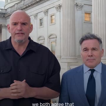 John Fetterman and Senator McCormick: "Shutting Down Our Government Is Wrong For Our Nation"