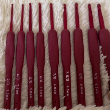 9pcs set of crochet hooks #fyp