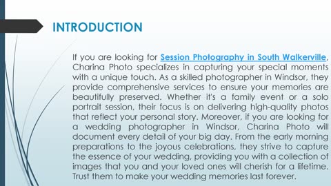 If you are looking for Session Photography in South Walkerville