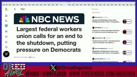 Schumer Shutdown Gets Heat From Unions - Gavin Speaks Hood - Portland Police Clear Encampment