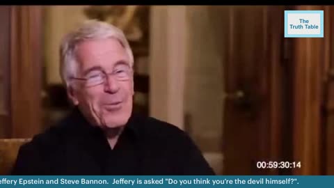 The Truth Table: Jan 31st released interview from March-June 2019 with Jeffery Epstein and Steve Bannon.