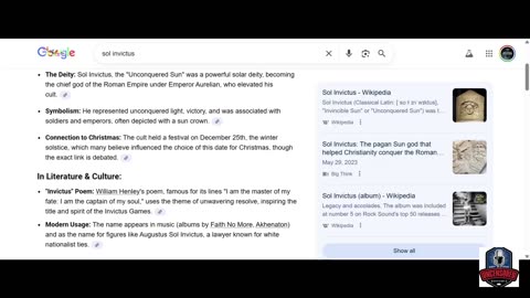 sol Invictus winter solstice dec 25