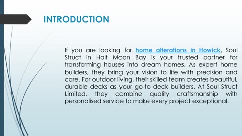 If you are looking for home alterations in Howick