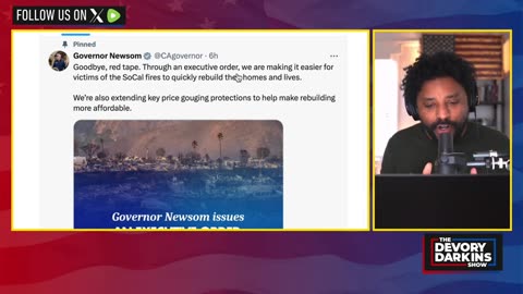 DeVory Darkins-Gavin Newsom gets what he deserves after NBC Reporter FACT CHECKS His Lies