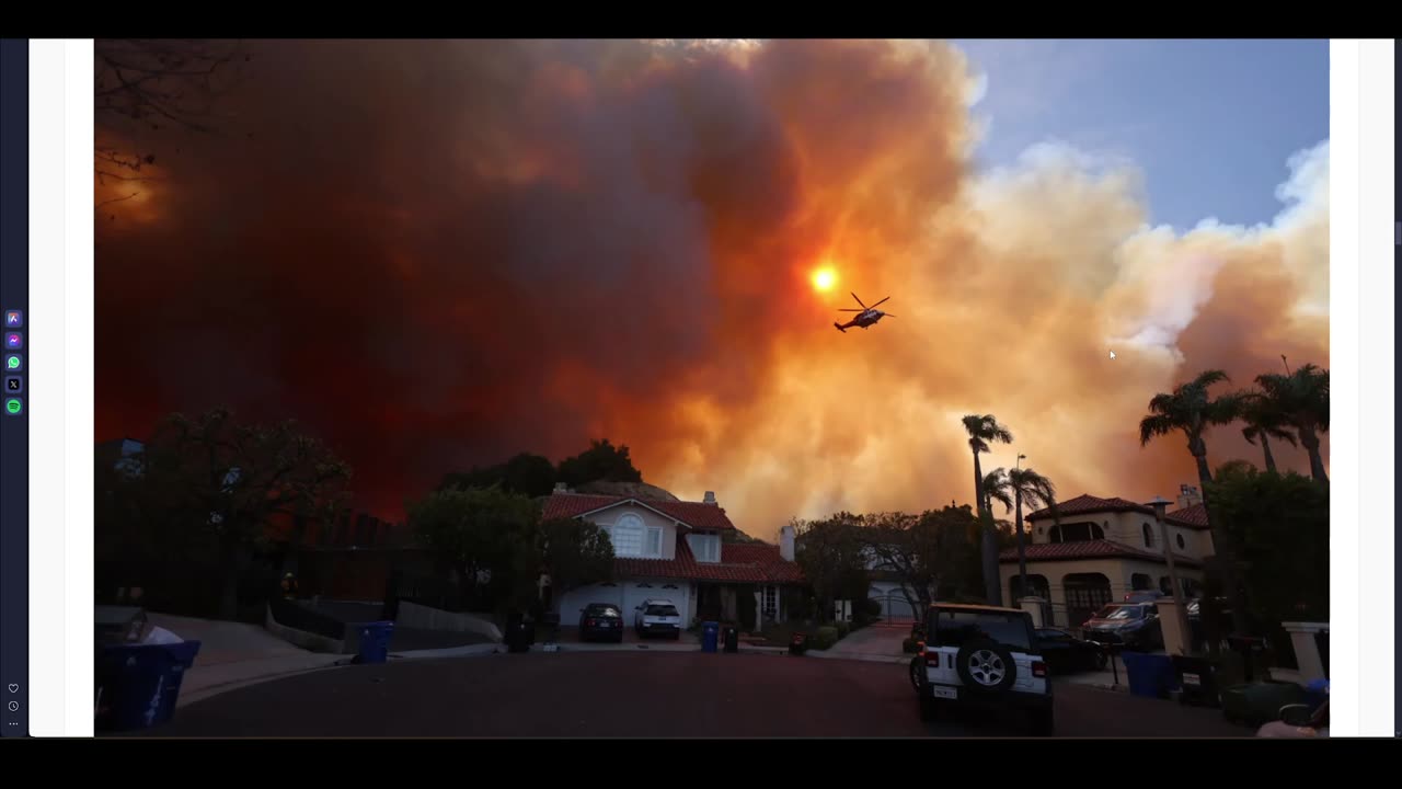 Massive Palisades fire in Los Angeles, NO WATER in fire hydrants?!