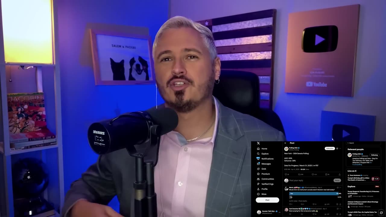 SHOCK POLL: AOC Is CRUSHING Schumer In Primary _ The Kyle Kulinski Show