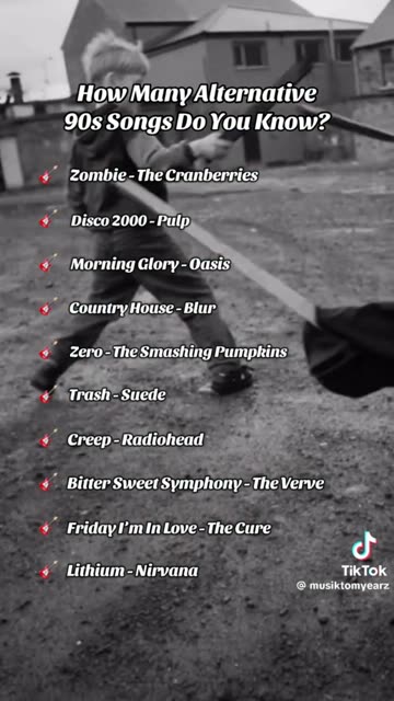 How many Alternative 90s songs do you know