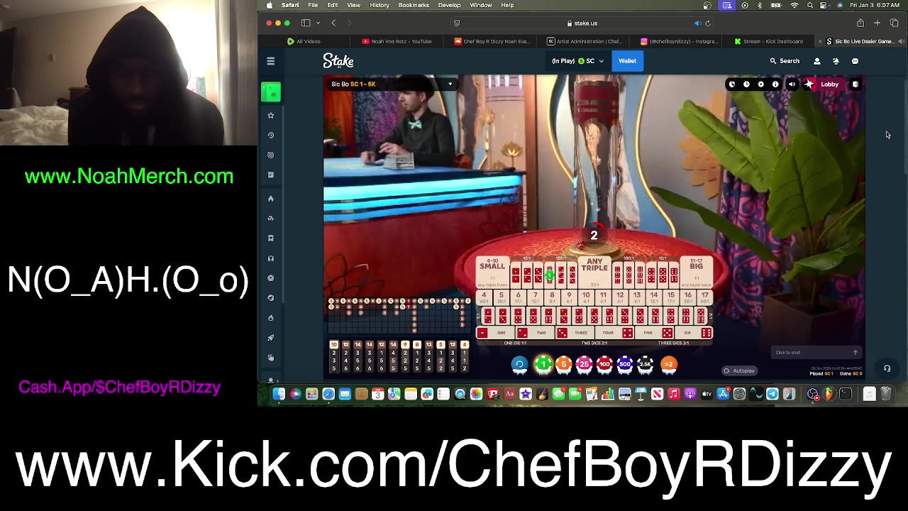 Chef Boy R Dizzy VLOG: @KickStreaming (O_o) #January #5 #2025 (O_o) www.Kick.com/ChefBoyRDizzy