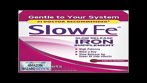 Slow Fe 45mg Iron Supplement for Iron Deficiency Slow Release High Potency Review