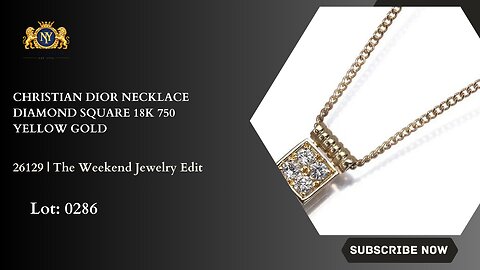 CHRISTIAN DIOR NECKLACE 18K 750 YELLOW GOLD