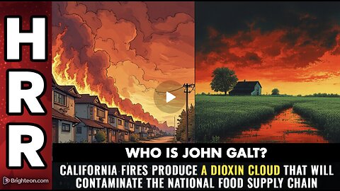 HRR-California fires produce a DIOXIN CLOUD that will contaminate the national food supply chain