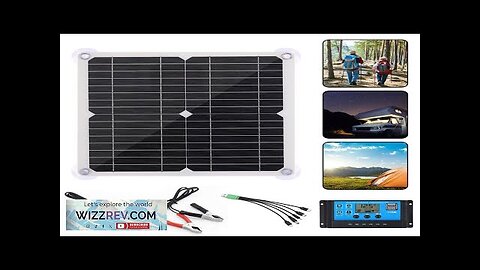 12V Solar Panel 200W Dual USB 5V Solar Panel Battery Charger Controller Review