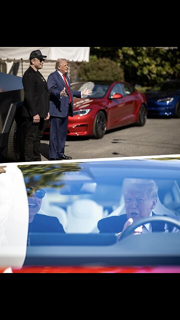 TRUMP❤️🇺🇸🥇🪽🕺PURCHASED TESLA🤍🇺🇸🏅🪽💰🚘AT THE WHITE HOUSE💙🇺🇸🏅🪽🚘🏛️⭐️