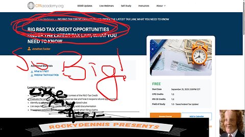 Rockydennis Presents R&D Tax Credit Opportunities