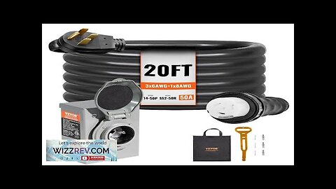 VEVOR 50 Amp Generator Cord and Power Inlet Box Kit 20FT NEMA Review