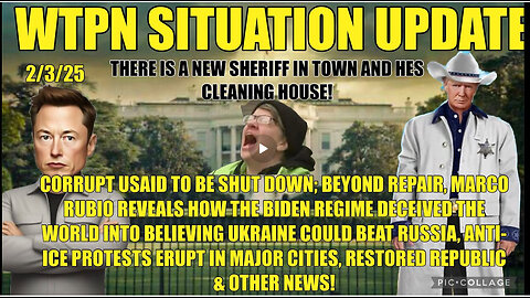 WTPN SIT/UP USAID to be shut down, Russia/Ukraine war, anti-ice protests & more.